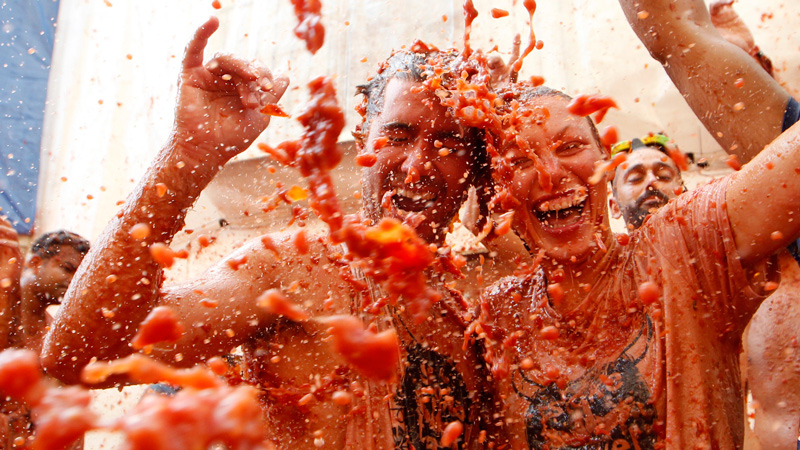 Lễ hội Ném cà chua Tomatina Tây Ban Nha